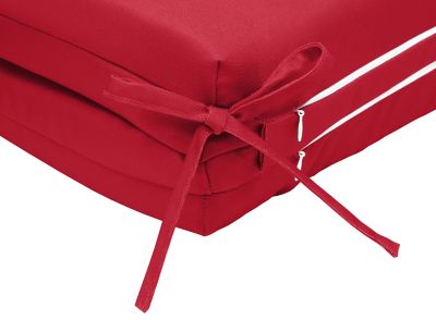 Image showing  Ruby Red Outdoor Lounger Cushion 22 x 73 in., Solid Red