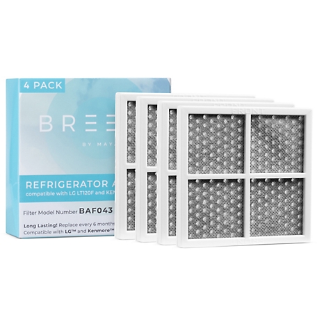 MAYA Breeze Lt120F Air Filter Replacement Compatible With: 9918 795 and Large ADQ73214404 LMXS30776S 4 pk., BAF443