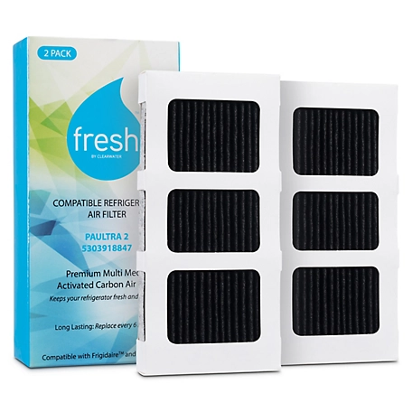 Mist Fresh Paultra2 Frigidaire Refrigerator Air Filter Replacement Compatible with Pureair Ultra 2 242047805 2 pk., CWFF214