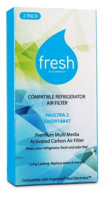 Image showing  Fresh Paultra2 Frigidaire Refrigerator Air Filter Replacement Compatible with Pureair Ultra 2 242047805 3 pk., CWFF314