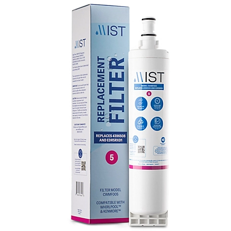 Mist 4396508 & Edr5Rxd1 Water Filter Replacement Whirlpool Models: 4396508 4396510 Filter 5 Pur W10186668 Nlc240, CWMF005