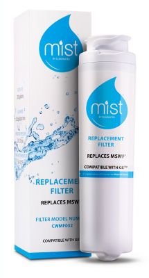 GE MSWF RefriGErator Water Filter Replacement Compatible GE Models: 101820A 101821B 101821-B - Mist CWMF032