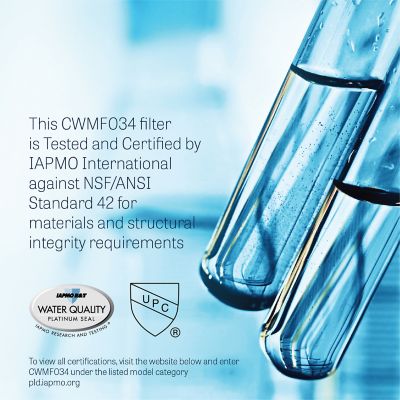 Image showing 6 th Mist GE XWF Water Filter Replacement Compatible GE Models: GWE19Jslss Wr17 x 30702 GBE21 Gde21 Gde25 Gfe24 - Mist, CWMF034