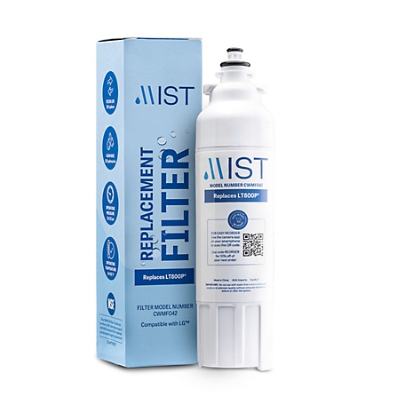 Mist LT800P LG Refrigerator Water Filter, Compatible with LG Water Filter ADQ736134, 1 pk., CWMF042