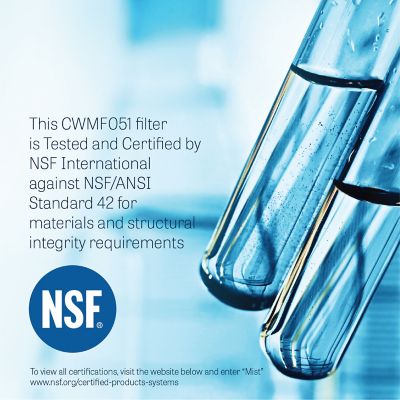 Image showing 5 th Mist Water Filter Replacement for Bosch Ultra Clarity 644845 Haier 0060820860 Miele Kwf1000, CWMF051