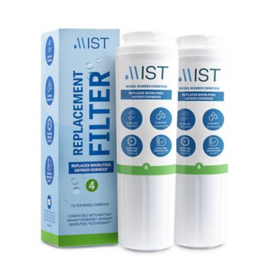 Image showing  Ukf8001 Replacement for Whirlpool Maytag 4396395 Edr4Rxd1 Filter 4 Kenmore 46-9005 Refrigerator Water Filter 2 Pack