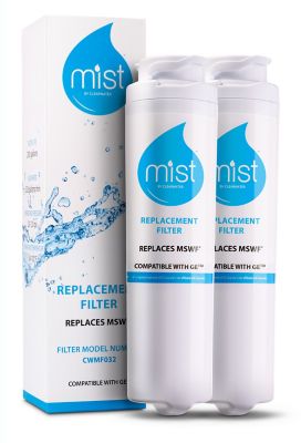 Mist GE MSWF RefriGErator Water Filter Replacement Compatible GE Models: 101820A 101821B 101821-B 2 pk., CWMF232