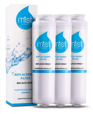 GE MSWF RefriGErator Water Filter Replacement Compatible GE Models: 101820A 101821B 101821-B 3 pk. - Mist CWMF332