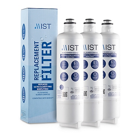 Mist Bosch Water Filter Replacement Ultra Clarity Pro Compatible with BORPLFTR55 12033030 12028325 3 pk., CWMF352