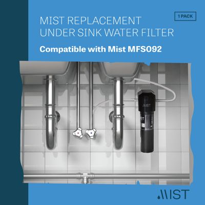 Image showing  Water Filter Replacement for Under Sink Filtration Systems Replaces Mfs092 Compatible with Wfs5300A Wfc5300A, MFC092