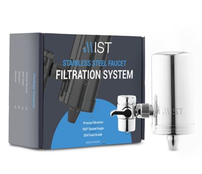 Mist Faucet Filtration System in Stainless Steel, Activated Carbon Fiber, 320 gal. Capacity