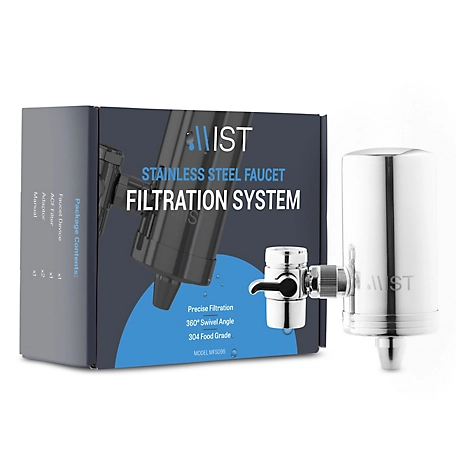 Mist Faucet Filtration System in Stainless Steel with Activated Carbon Fiber 320 gal. Capacity, MFS095