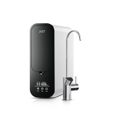 Mist Reverse Osmosis System Undersink Compact Tankless Water Filter Dualfilter 600Gpd 4 Stage Smart Faucet Real-Time Display