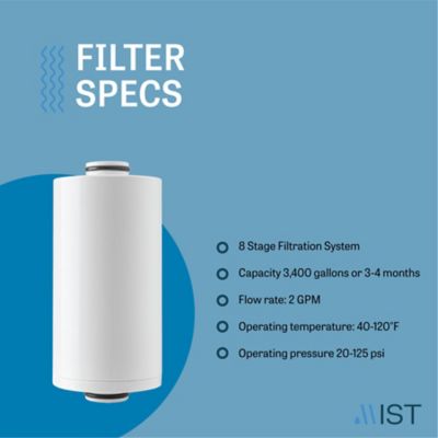 Image showing  Replacement Shower Filter Cartridge for MSS084 Shower Filter 8 Stage Filtration System, 3 pk., MSC384