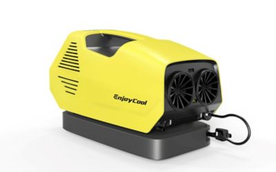 Image showing  24V Outdoor Portable Air Conditioner, 43 sq. ft., 2,380 BTU, Yellow, LFL-AC-YELLOW