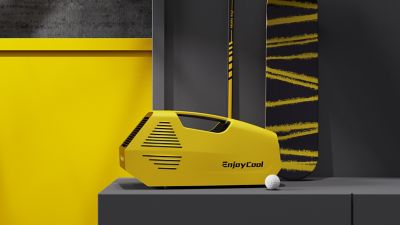 Image showing  24V Outdoor Portable Air Conditioner, 43 sq. ft., 2,380 BTU, Yellow, LFL-AC-YELLOW