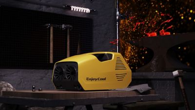 Image showing  24V Outdoor Portable Air Conditioner, 43 sq. ft., 2,380 BTU, Yellow, LFL-AC-YELLOW