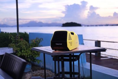 Image showing 5 th EnjoyCool 24V Outdoor Portable Air Conditioner, 43 sq. ft., 2,380 BTU, Yellow, LFL-AC-YELLOW