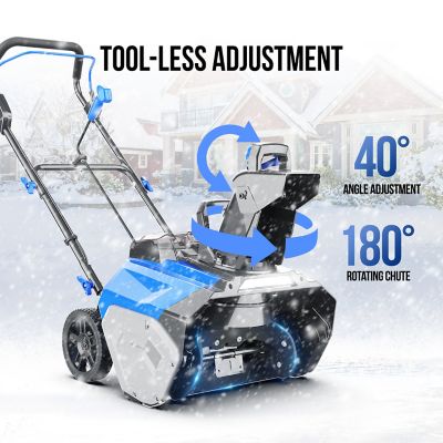 Image showing 5 th Wild Badger Power 20 in. 40V Single-Stage Cordless Snow Blower, Battery and Charger Included