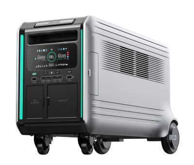 Zendure 5,000/3,600-Watt Solar Powered Portable Generator, V6.4Kwh, 120V/240V, Semi-Solid