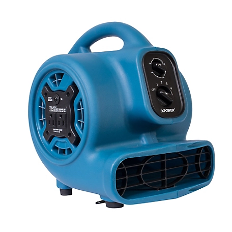 XPOWER 925 Cfm Fan with Outlets & Timer