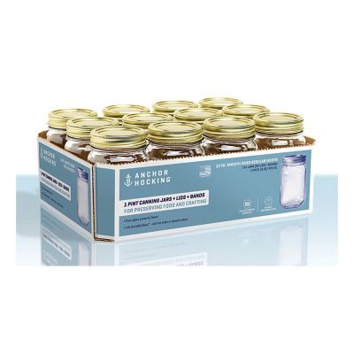 Image showing  16 oz. Regular Mouth Canning Jars, 12 ct.