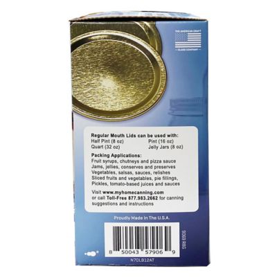 Image showing  Regular Mouth Bands and Lids, 12 ct.