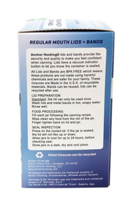 Image showing  Regular Mouth Bands and Lids, 12 ct.