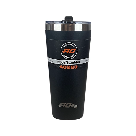 American Outdoors 25 oz. Double-Walled Travel Tumbler, Black