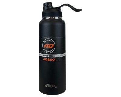 American Outdoors 40 oz. On the Go Stainless Steel Bottle, Black