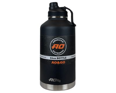 American Outdoors 64 oz. Double-Walled Insualated Growler Bottle, Black