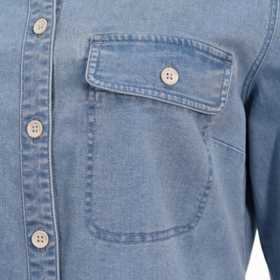 Image showing  Women's Flex Denim Long-Sleeve Work Shirt