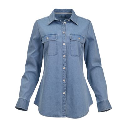 Ridgecut Women's Flex Denim Long-Sleeve Work Shirt