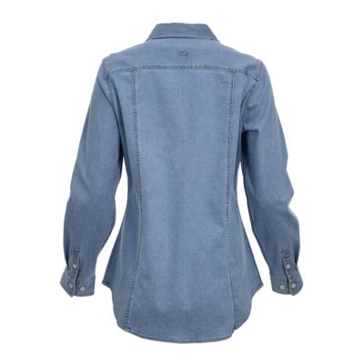 Image showing  Women's Flex Denim Long-Sleeve Work Shirt