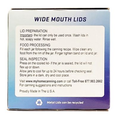 Image showing  Wide Mouth Canning Lids, 12 ct.