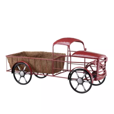 Cocoliner Metal Truck Planter 20 lb Red Shed Planters