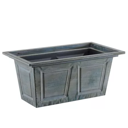 Red Shed 6 lb Rectangular Metal Planter Planters