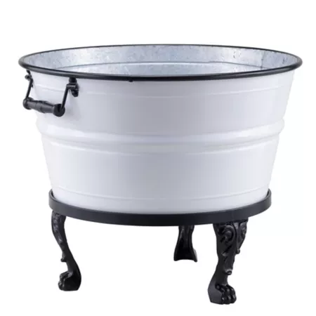 Red Shed 30 lb Low Tub Planter on Stand Planters