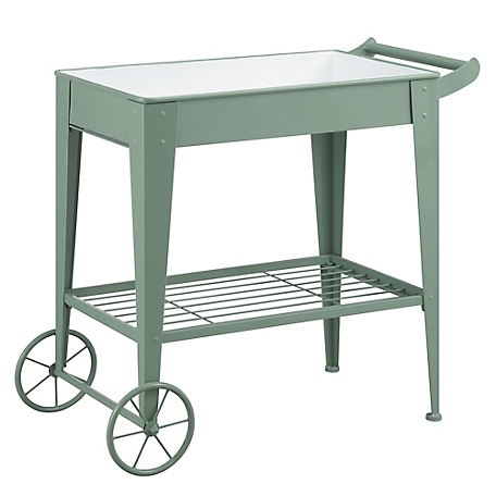 Red Shed 2-Tier Cart Planter Stand