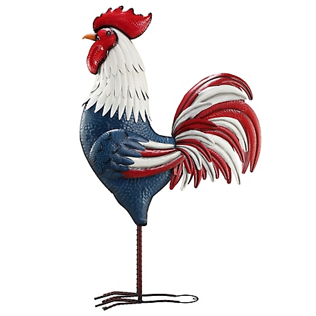 Red Shed 6ft. Patriotic Rooster