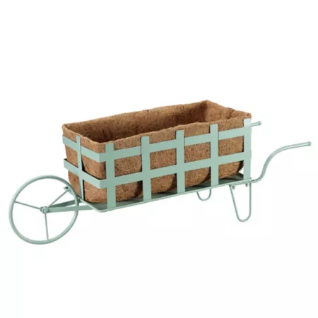 Discount Red 50 oz Cocoliner planter in iron wheelbarrow Planters