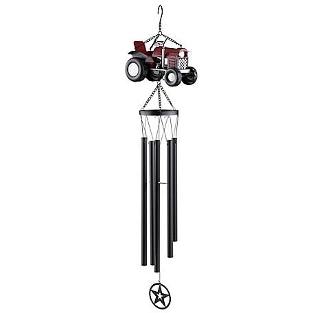 Red Shed Soft Glowing Solar Powered Tractor Windchime