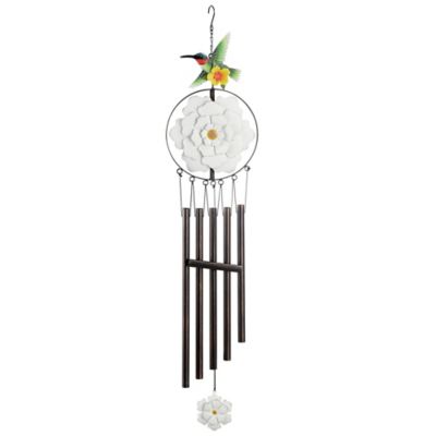 Red Shed 42 in. Floral Spinner Windchime