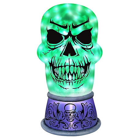 Occasions Limited Airflowz Inflatable Skull with Swirling Lights