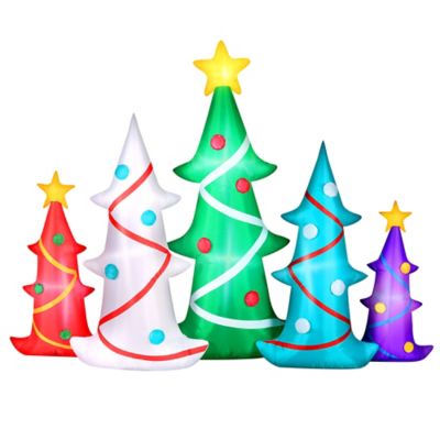 Occasions Limited Airflowz Inflatable Colorful Christmas Trees