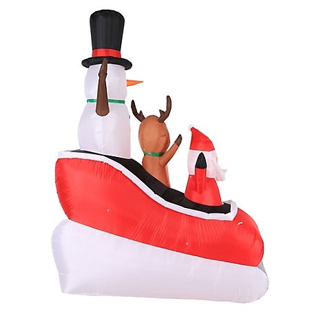 Occasions Limited Airflowz Inflatable Santa Sleigh Ride