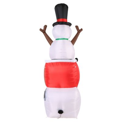 Image showing  Airflowz Inflatable Santa Sleigh Ride