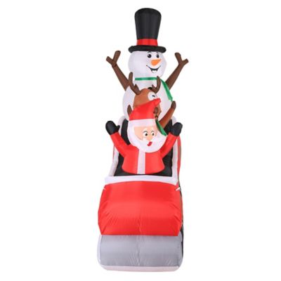 Image showing  Airflowz Inflatable Santa Sleigh Ride