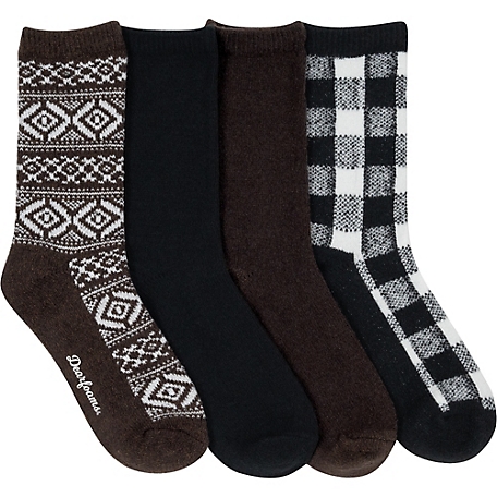 Dearfoams Women's Boot Sock Soft Comfort Socks, 4 pk., 06LXC03644
