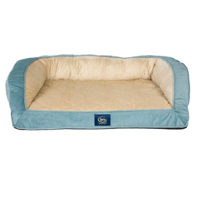 Serta Quilted Couch Bolster Pet Bed